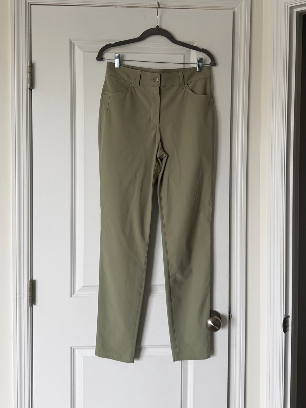 lululemon athletica City Sleek 5 Pocket Pant Green Slim